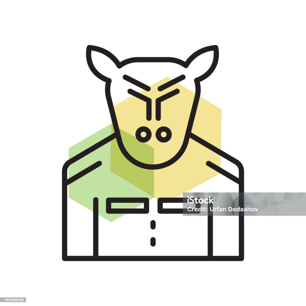 Minotaur icon vector sign and symbol isolated on white background, Minotaur logo concept Minotaur icon vector isolated on white background for your web and mobile app design, Minotaur logo concept Aggression stock vector