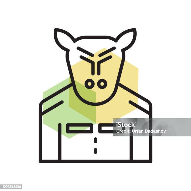 Minotaur Icon Vector Sign And Symbol Isolated On White Background Minotaur Logo Concept Stock Illustration - Download Image Now