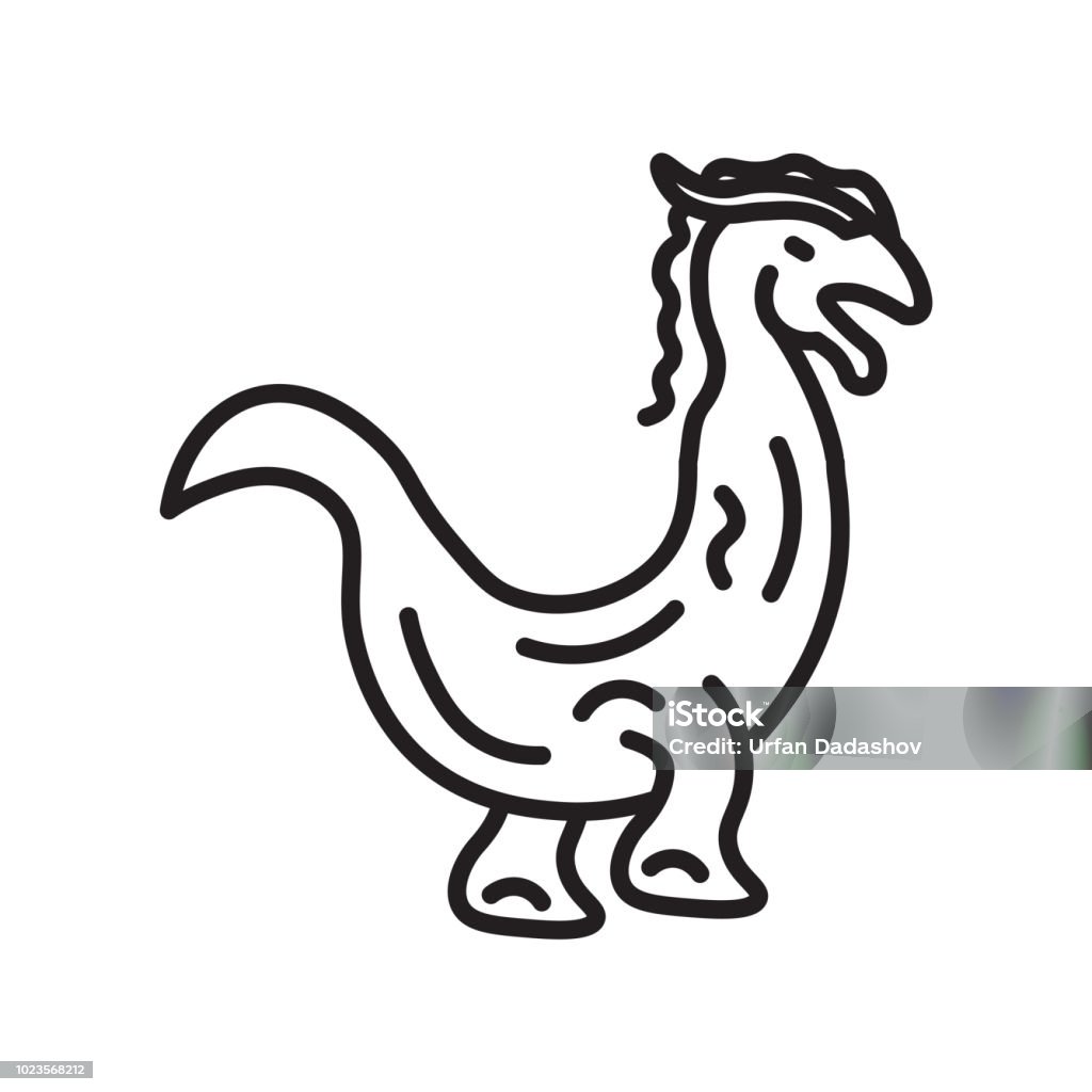 Dragon icon vector sign and symbol isolated on white background, Dragon logo concept Dragon icon vector isolated on white background for your web and mobile app design, Dragon logo concept Abstract stock vector