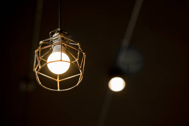 istock Vintage light bulbs with filament. 1023569356