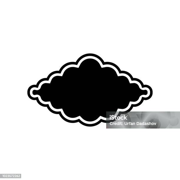 Round Cloud Icon Vector Sign And Symbol Isolated On White Background Round Cloud Logo Concept Stock Illustration - Download Image Now