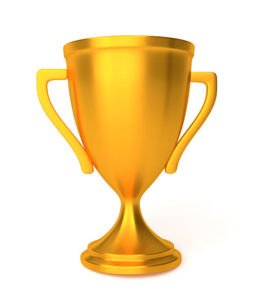 istock Gold cup winner award isolated on white background 1023573004