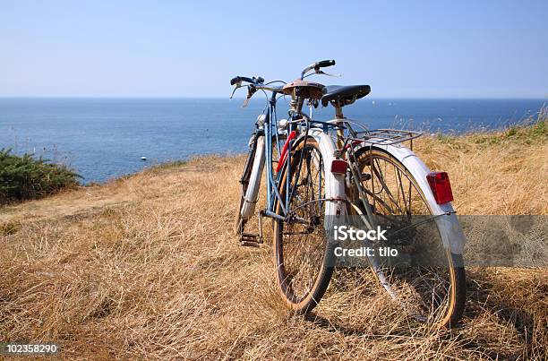 Attached Bicycles Stock Photo - Download Image Now - Bicycle, Coastline, Cycling