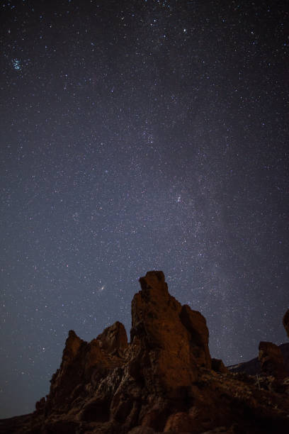 istock Milky Way above mountain Roques de Garcia 1023589092