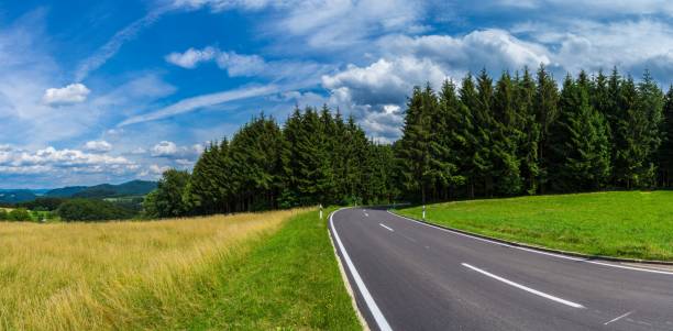 istock Germany, XXL black forest nature road panorama 1023589554