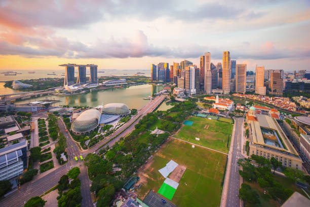 istock Sunrise at Singapore 1023627894