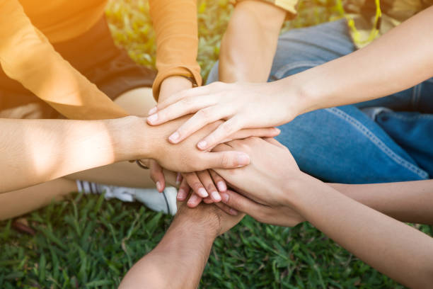 istock Hands of young people cooperate, Teamwork Concept, Startup teamwork concept 1023628352