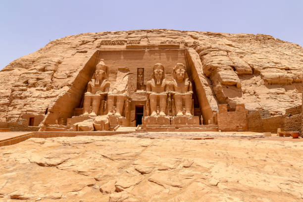 istock Statues in front of Abu Simbel temple in Aswan Egypt 1023629336