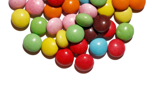 istock Colorful chocolate candies isolated on white 1023639024