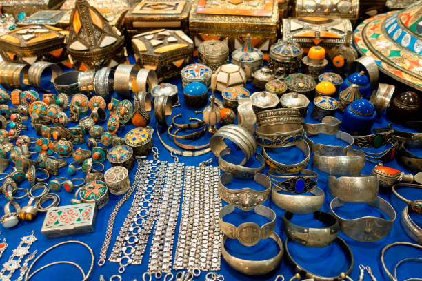 istock Arabic craft shop with bracelets 1023652396