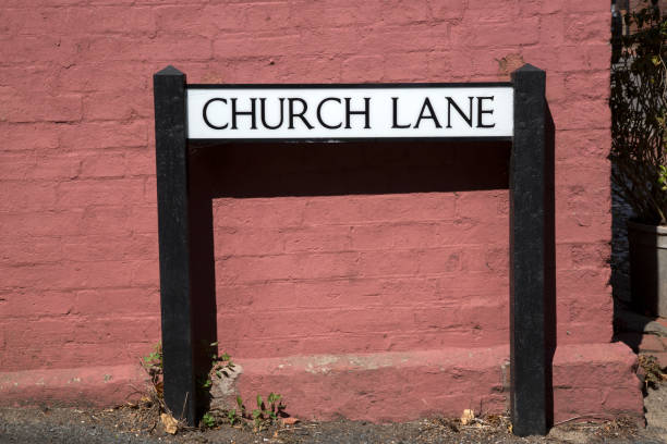 istock Church Lane Road Sign 1023653684