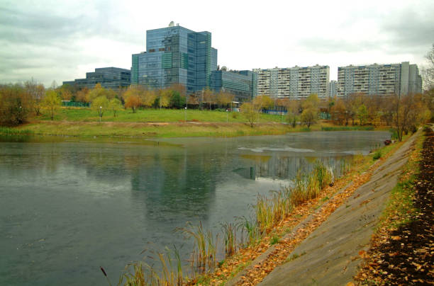 istock pond in autumn Park in Moscow 1023655934