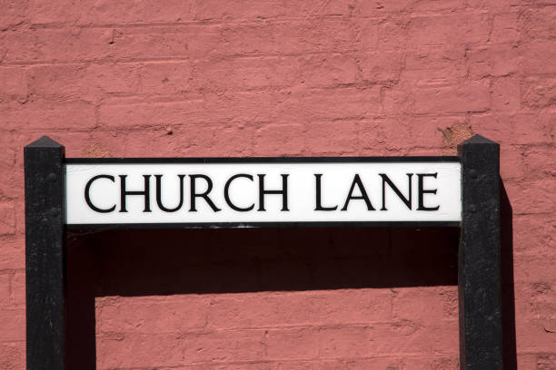 istock Church Lane Road Sign 1023659156