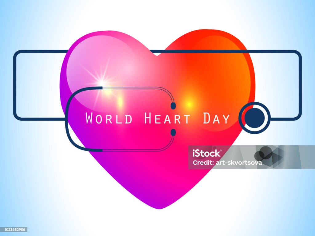 世界心臓の日赤のハート デザイン医療コンセプトベクトルの図医療の意識日コンセプト世界心臓の日背景心と聴診器のポスター - コンセプトのベクターアート素材や画像を多数ご用意  - iStock