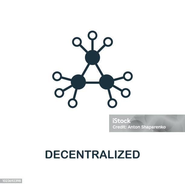 Decentralized Icon Monochrome Style Design From Crypto Currency Icon Collection Ui Pixel Perfect Simple Pictogram Decentralized Icon Web Design Apps Software Print Usage Stock Illustration - Download Image Now