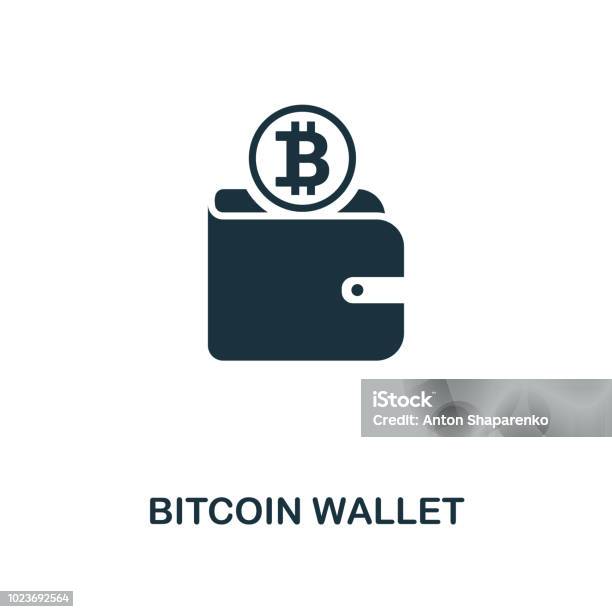 Bitcoin Wallet Icon Monochrome Style Design From Crypto Currency Icon Collection Ui Pixel Perfect Simple Pictogram Bitcoin Wallet Icon Web Design Apps Software Print Usage Stock Illustration - Download Image Now