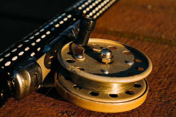 istock Fragment of fishing pole 1023698418