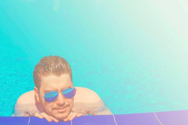 istock Man swimming in the pool. 1023698642