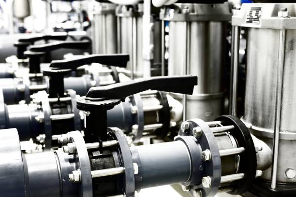 istock Large industrial boiler room close-up 1023715198