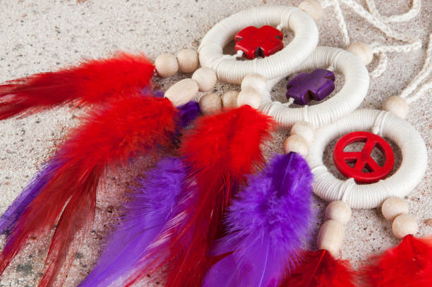 istock Bright dream catchers with crosses 1023724210
