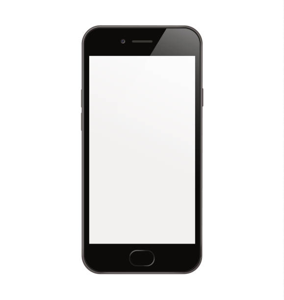 istock New High Detailed Realistic Smartphone similar to phone Isolated on white Background. Display Front View. Device Mockup Separate Groups and Layers. Easily Editable Vector. EPS 10. 1023724220