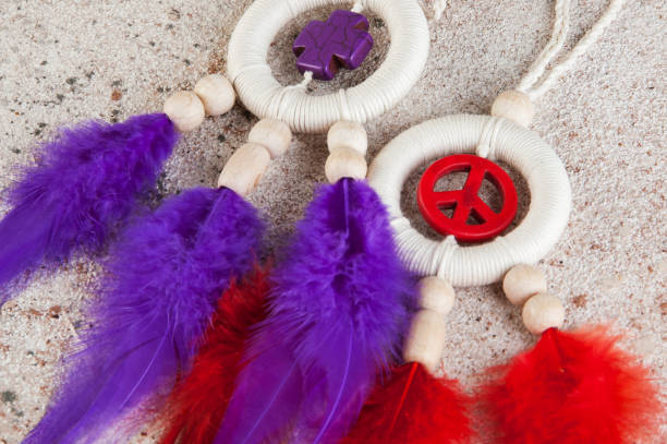 istock Bright dream catchers with crosses 1023726466