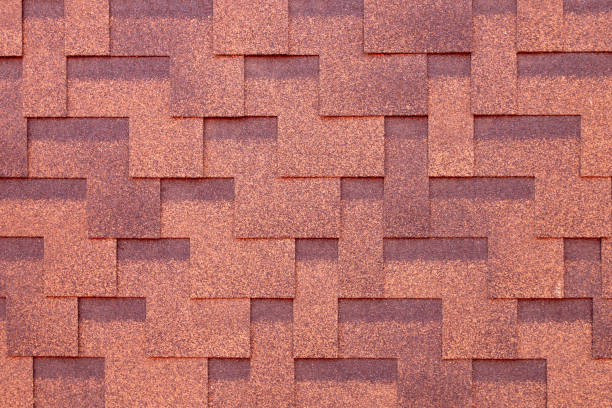 istock tile on the roof. Background of shingles. Creative background. 1023729358