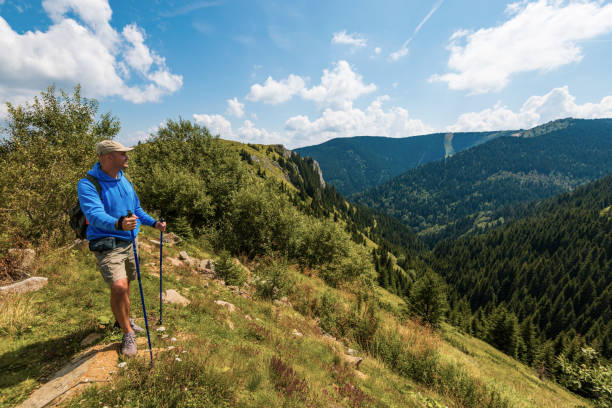 istock Man hiking on the mountain in summer 1023735340