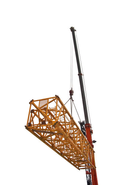istock mounting of tower crane isolated on a white background 1023738824