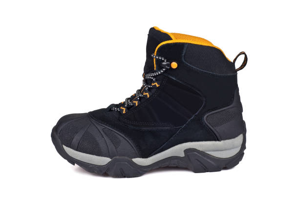 istock Children's winter hiking boot isolated on white background 1023738916