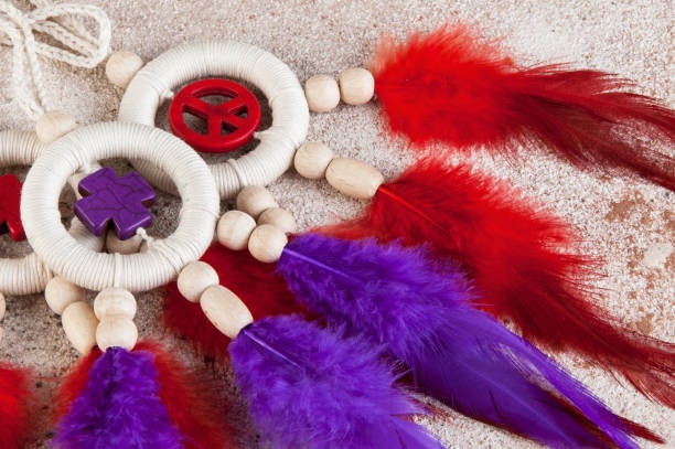 istock Bright dream catchers with crosses 1023741412