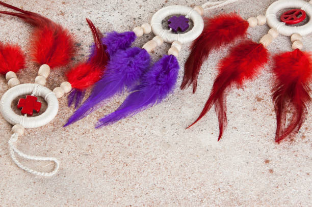 istock Bright dream catchers with crosses 1023741596