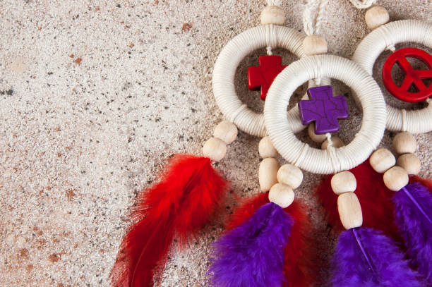 istock Bright dream catchers with crosses 1023741854