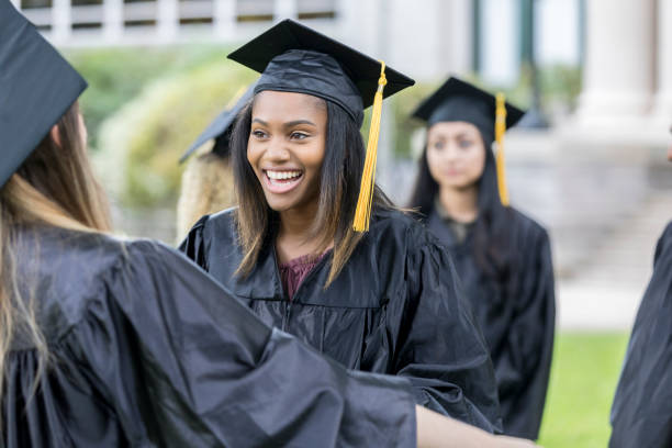 istock Excited female college graduates 1023742018
