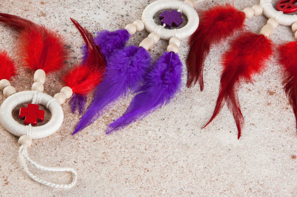 istock Bright dream catchers with crosses 1023742094