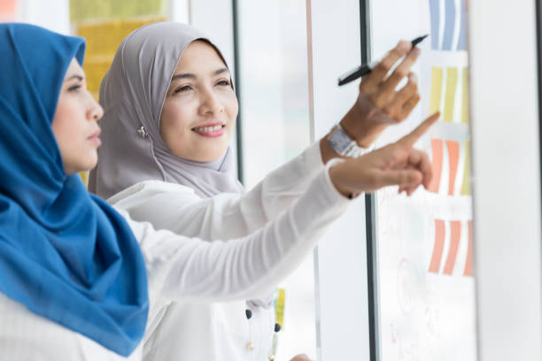 istock Businesswomen brainstorm ideas 1023744276