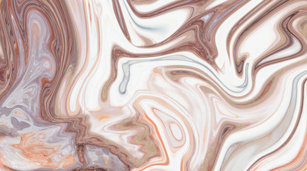 istock Marble ink colorful. Brown marble pattern texture abstract background. can be used for background or wallpaper 1023754840