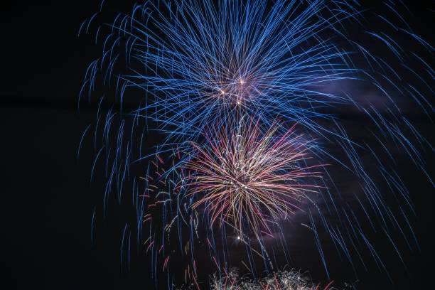 istock Enlarged fireworks in Japan 1023772204
