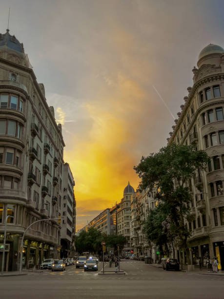 istock Sunset in Barcelona 1023775440