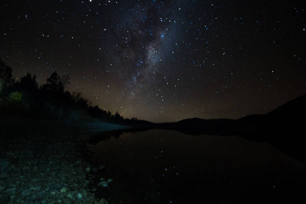 istock Milky Way star reflections on a high country lake 1023782800