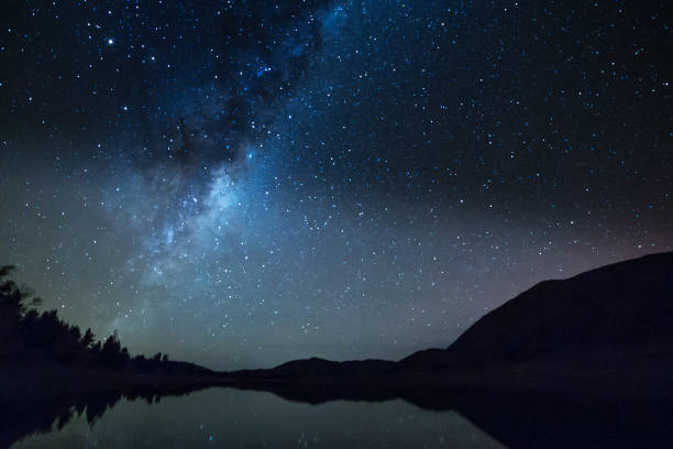 istock Milky Way star reflections on a high country lake 1023782882