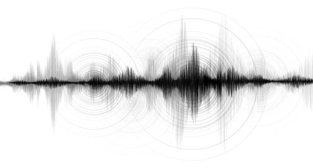 istock Earthquake Wave with Super Circle Vibration on White paper background,sound wave diagram concept,design for education and science,Vector Illustration. 1023785452