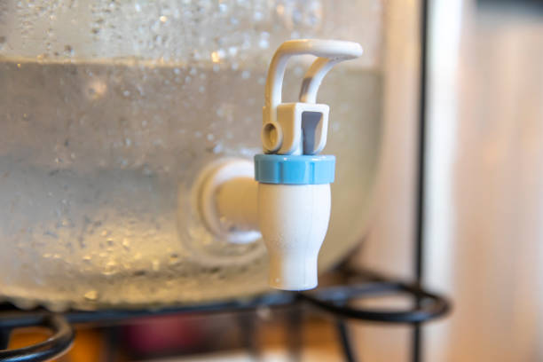 istock Faucet plastic of drinking water. 1023797896