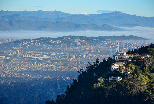 vista aérea de la ciudad de Bogotá photo