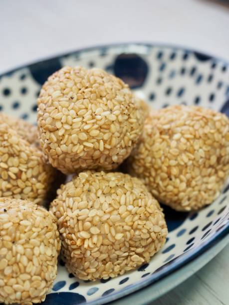 istock Asian food Sesame glutinous rice cake 1023807356