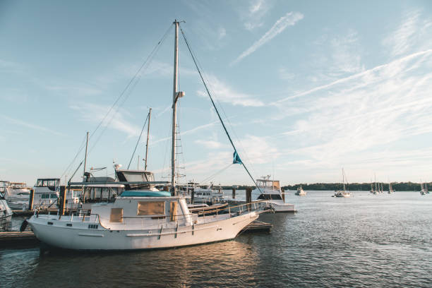 Sailboat at the Downtown Marina in Beaufort, SC