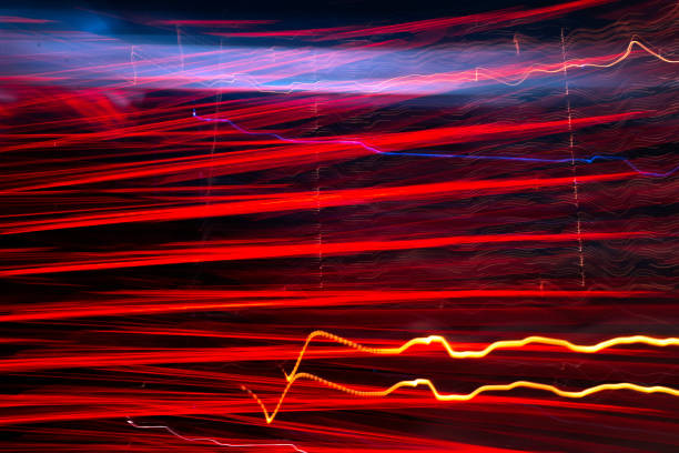 istock Vortex of Lights - Red Lines 1023853142