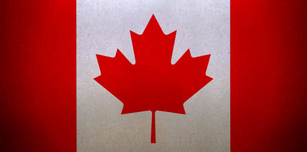 istock Grunge Canadian Flag printed on a paper 1023867902