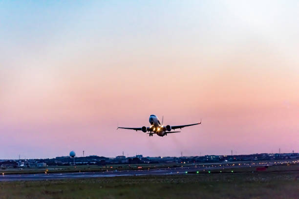 istock Airplane take-off Pearson International airport 1023875212