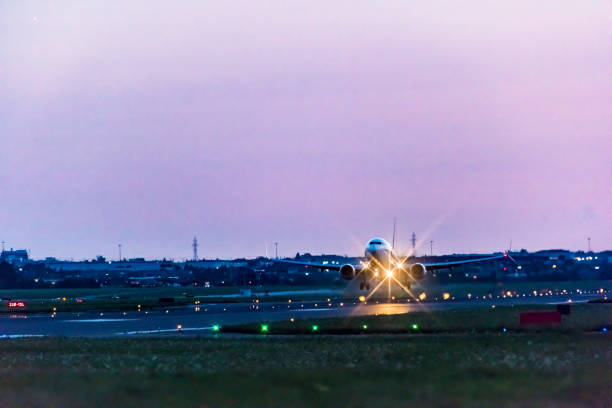 istock Airplane take-off Pearson International airport 1023876966